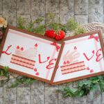 ２月１２日開催　バレンタインの手形足形アート