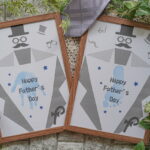 父の日の手形足形アート