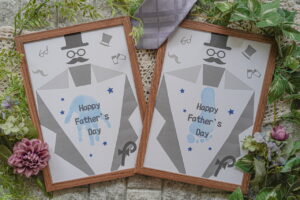 父の日の手形足形アート