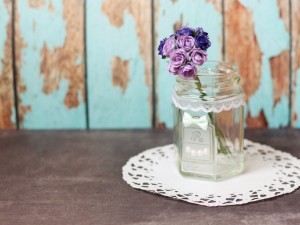 かわいい！空きビンの簡単リメイク