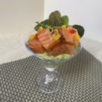 【楽ウマおうちごはん】サーモンとアボカドのグラスオードブル